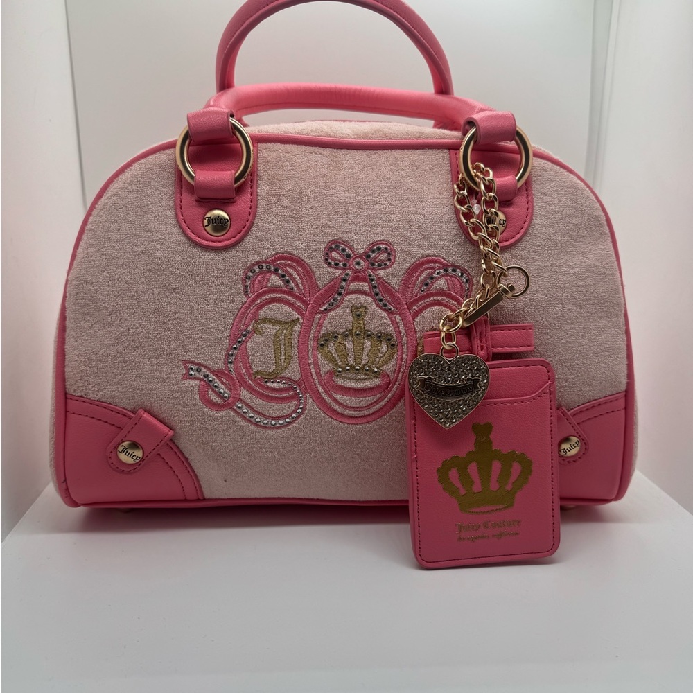 Juicy Couture Lovers Club Daydreamer Shoulder Bag Tote Handbag Charms Bow NWT